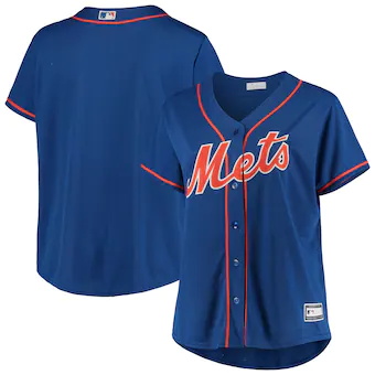 womens royal new york mets plus size alternate replica team